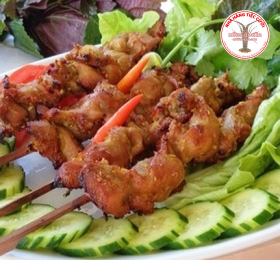 Tim, Mề Gà Nướng Sa Tế