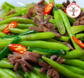 Tim, Mề Gà Xào Đậu Que